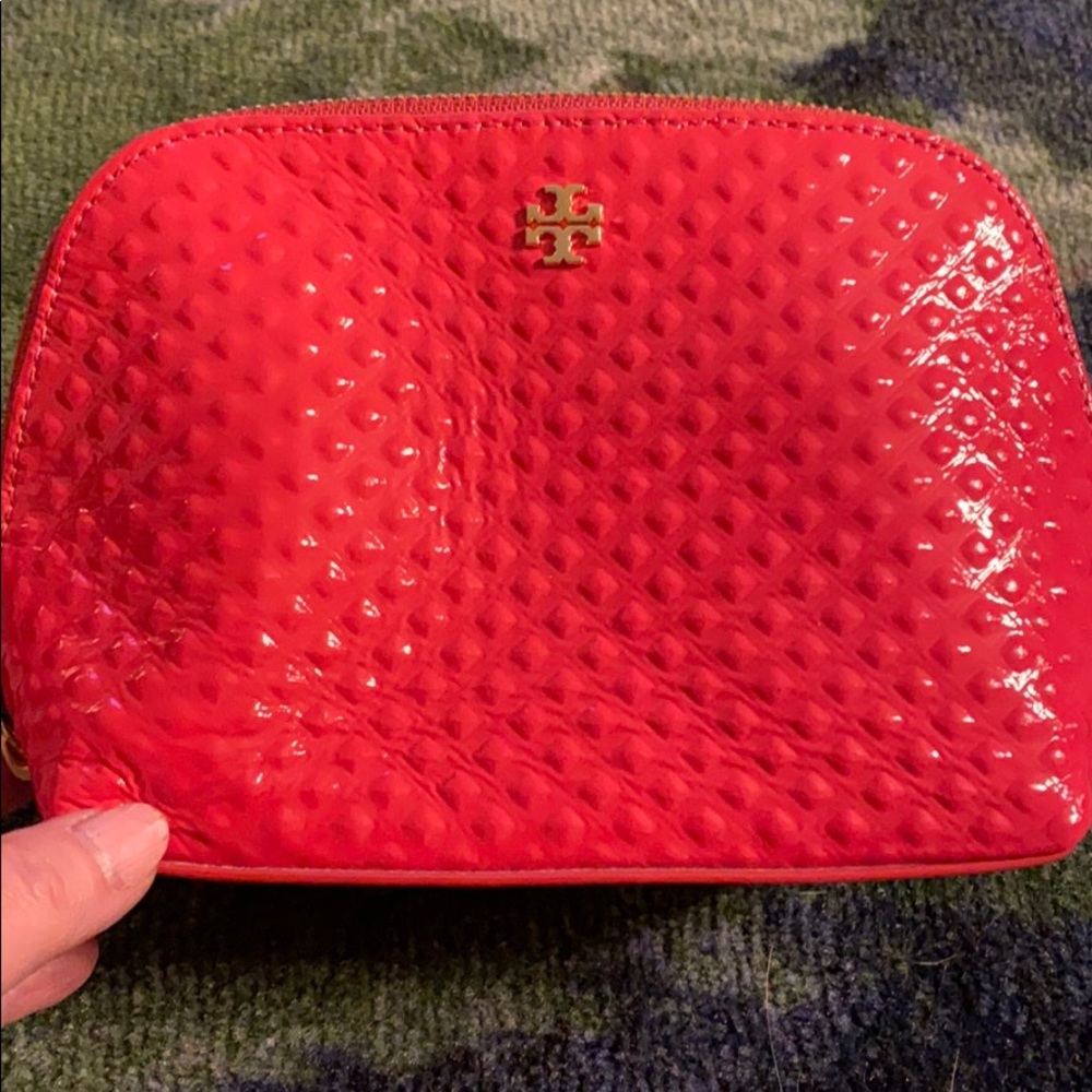 Tory Burch pink make up bag